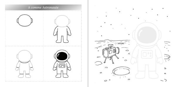 Mon abécédaire à dessiner - couverture astronaute – Image 3