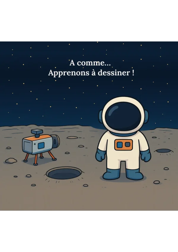 Mon abécédaire à dessiner - couverture astronaute