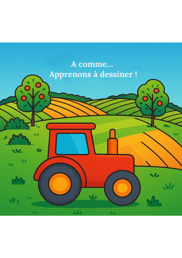 Mon abécédaire à dessiner - couverture tracteur